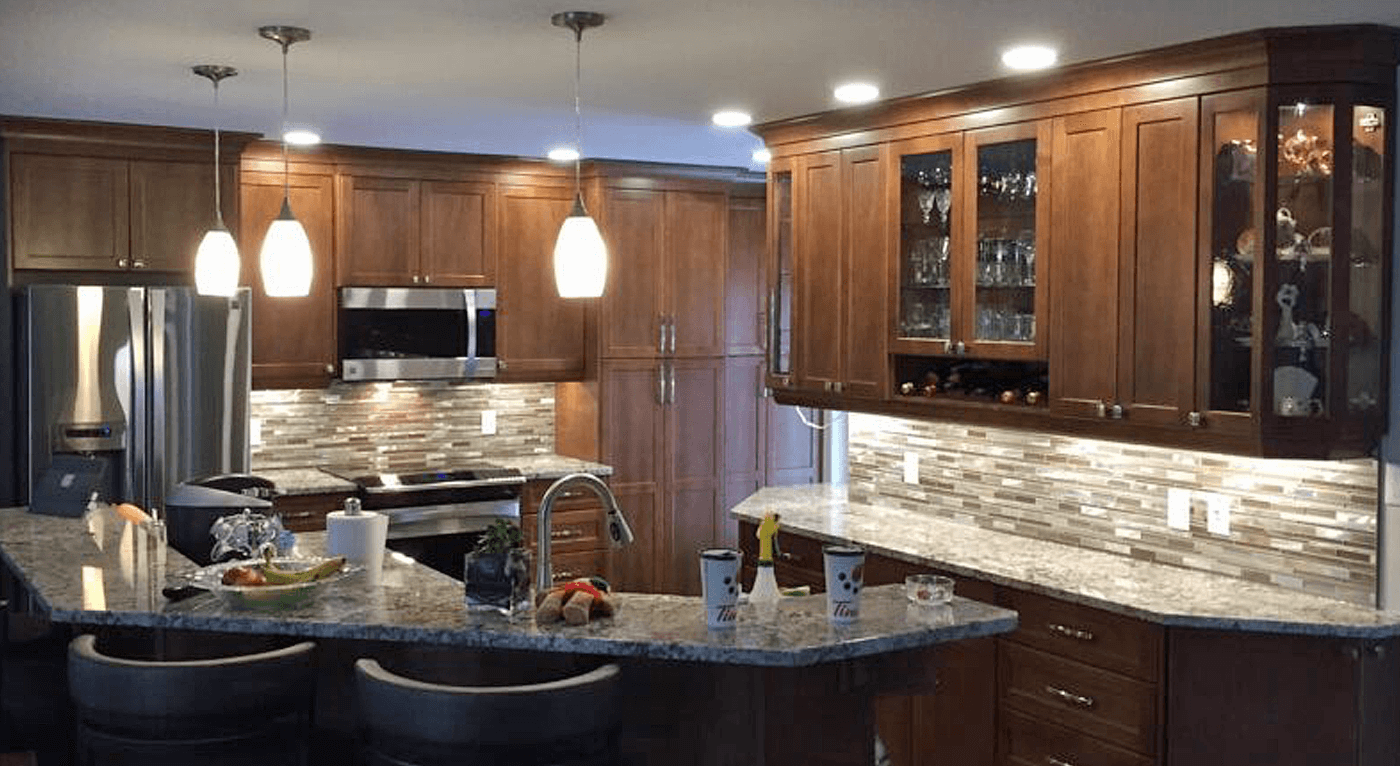 A Beautiful Kitchen with Custom Cabinets and Countertops