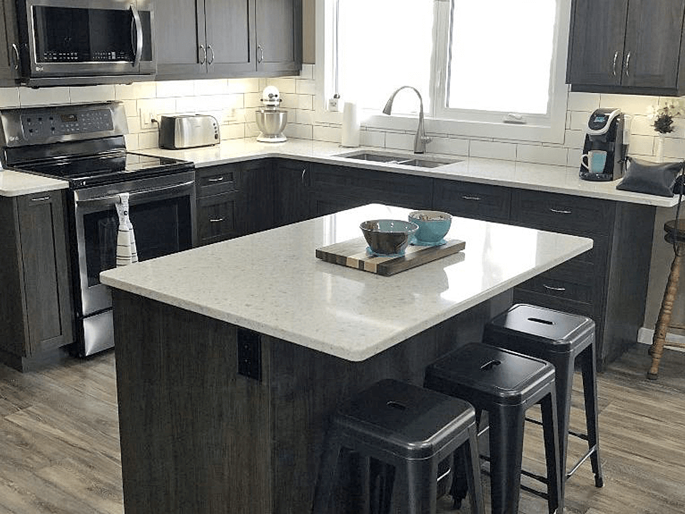 Picture of Stone Countertop and Custom Cabinets