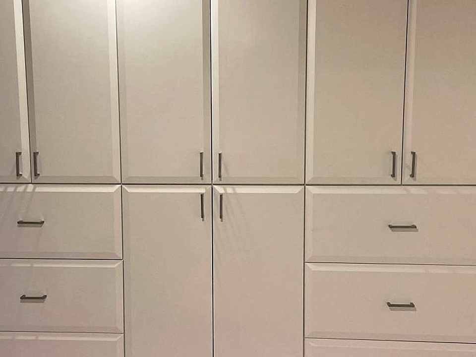 Picture of a Wall with Custom Cabinets