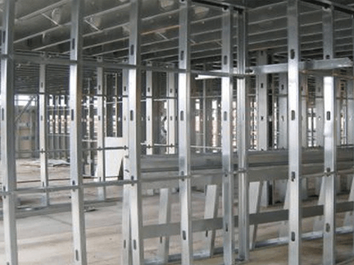 Picture of a Commercial Building with Metal Framing Studs