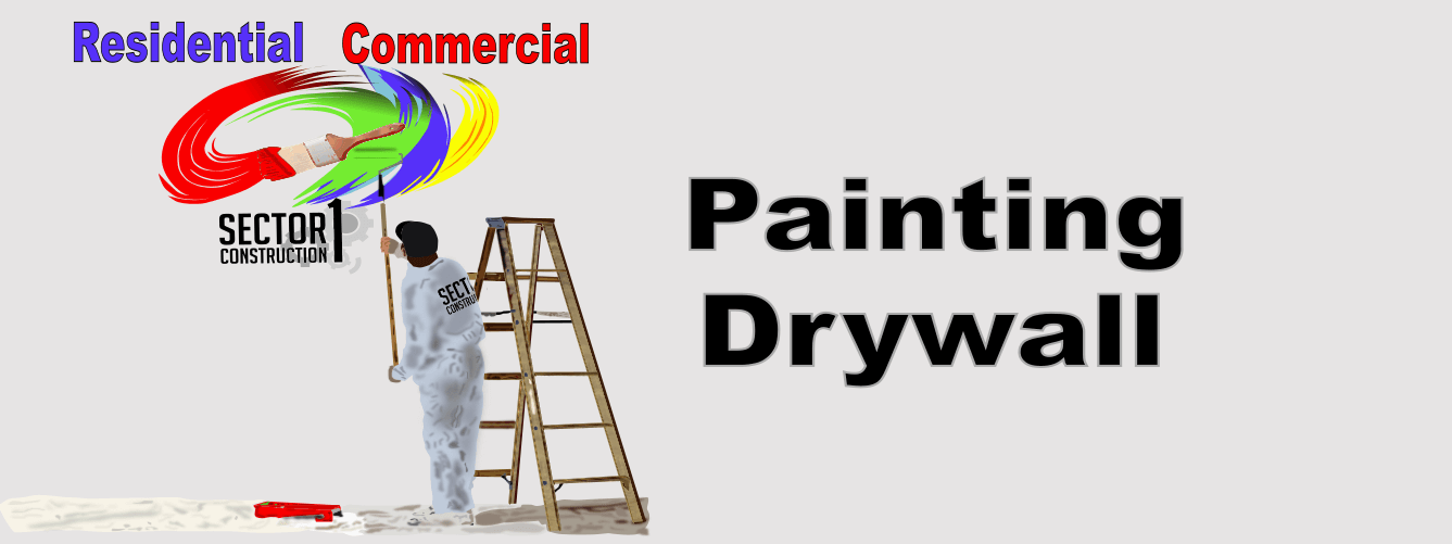 A Vector Image of a Painter with Sector 1 logo and Vibrant Colours