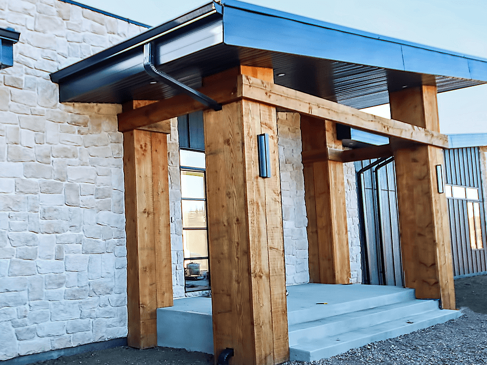 Picture of a Custom Built Home's Entrance.